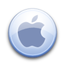 Imagem tipo ilustração de uma maçã - logomarca do sistema operacional MacOs da Apple